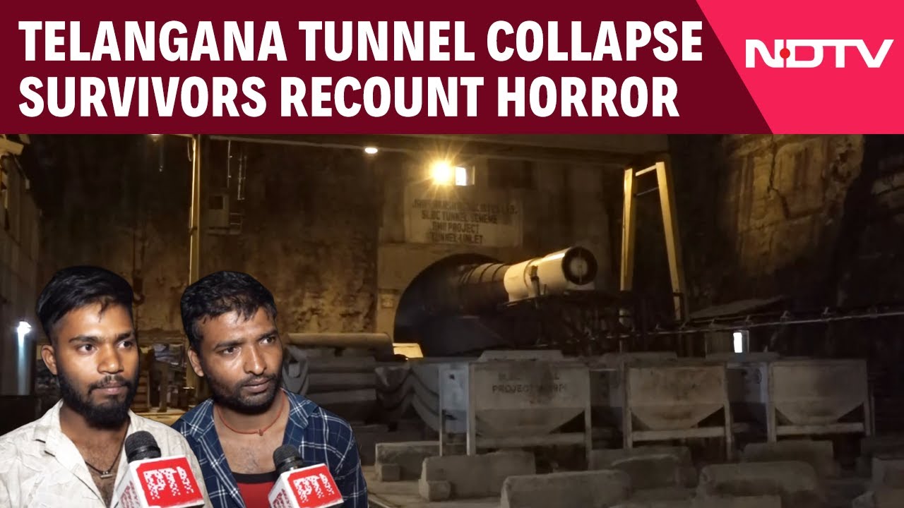 Telangana Tunnel News | Workers Who Survived Telangana Tunnel Collapse Recount Harrowing Experience