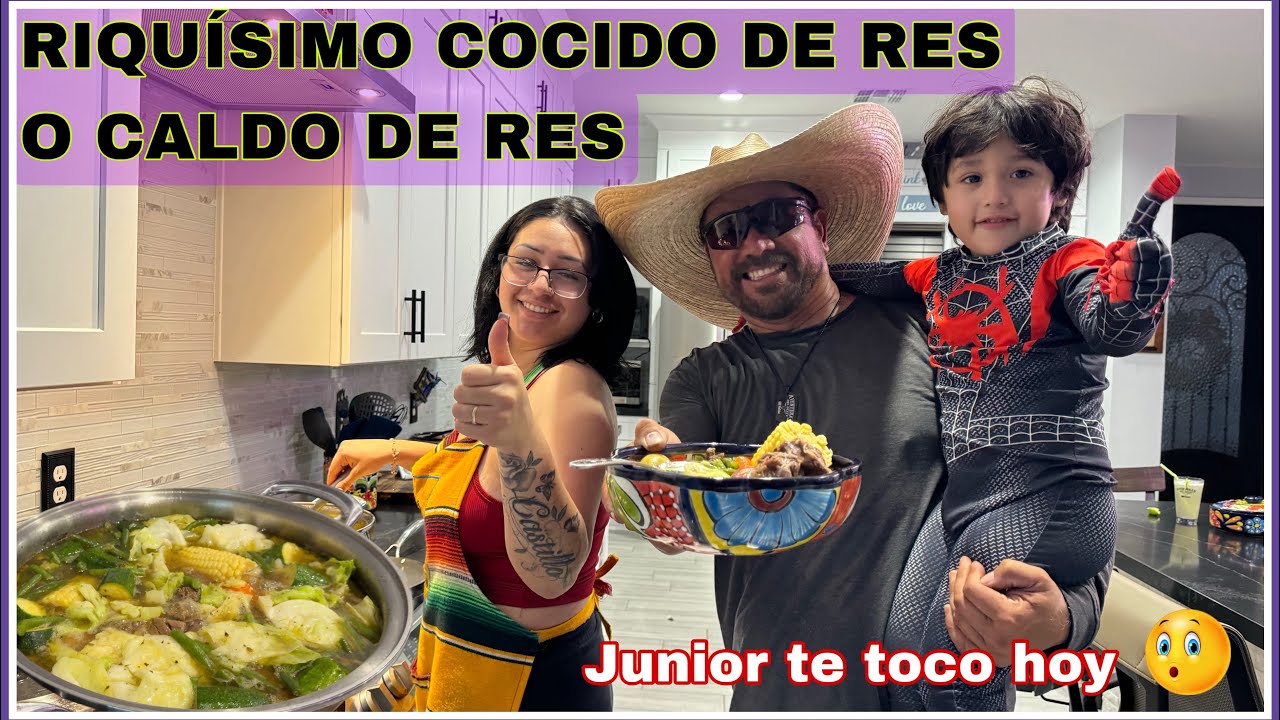 DELICIOSO COCIDO DE RES.  😱😱JUNIOR FUE BALCONEADO😱