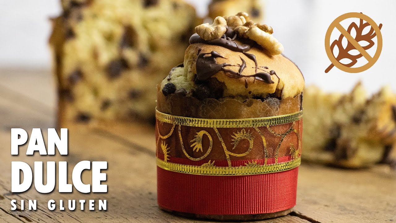 PAN DULCE SIN GLUTEN 🎄 FÁCIL, RICO Y RÁPIDO DE HACER (Apto celíacos, SIN TACC)