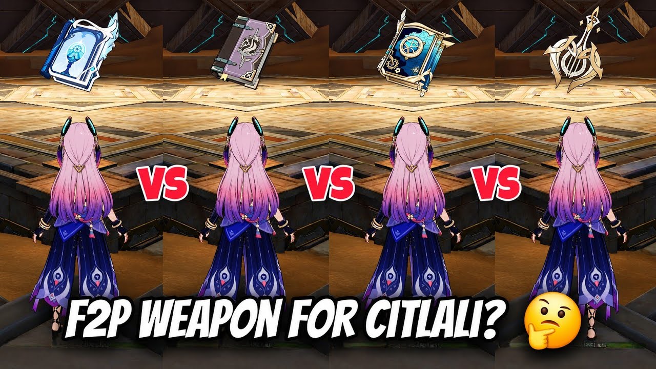 Какое F2P-оружие лучше всего подходит для Ситлали? Полное сравнение! | Genshin Impact
