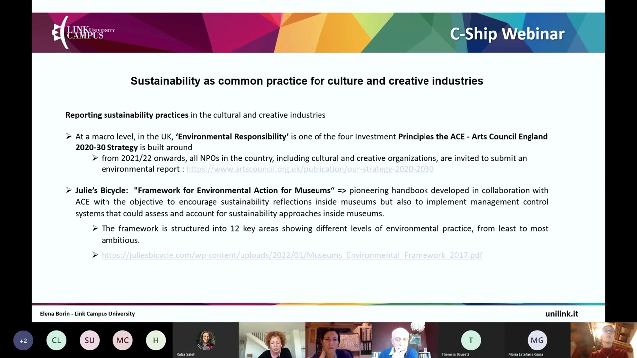 C-SHIP : Webinar #5 - Elena BORIN