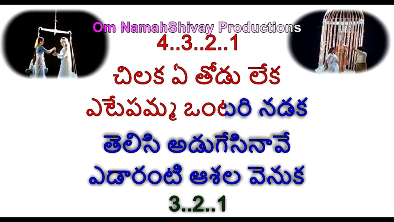 Chilaka Ee Todu Leka Karaoke With Lyrics Telugu |Subhalagnam |Jagapathi Babu, Aamani |Telugu Songs