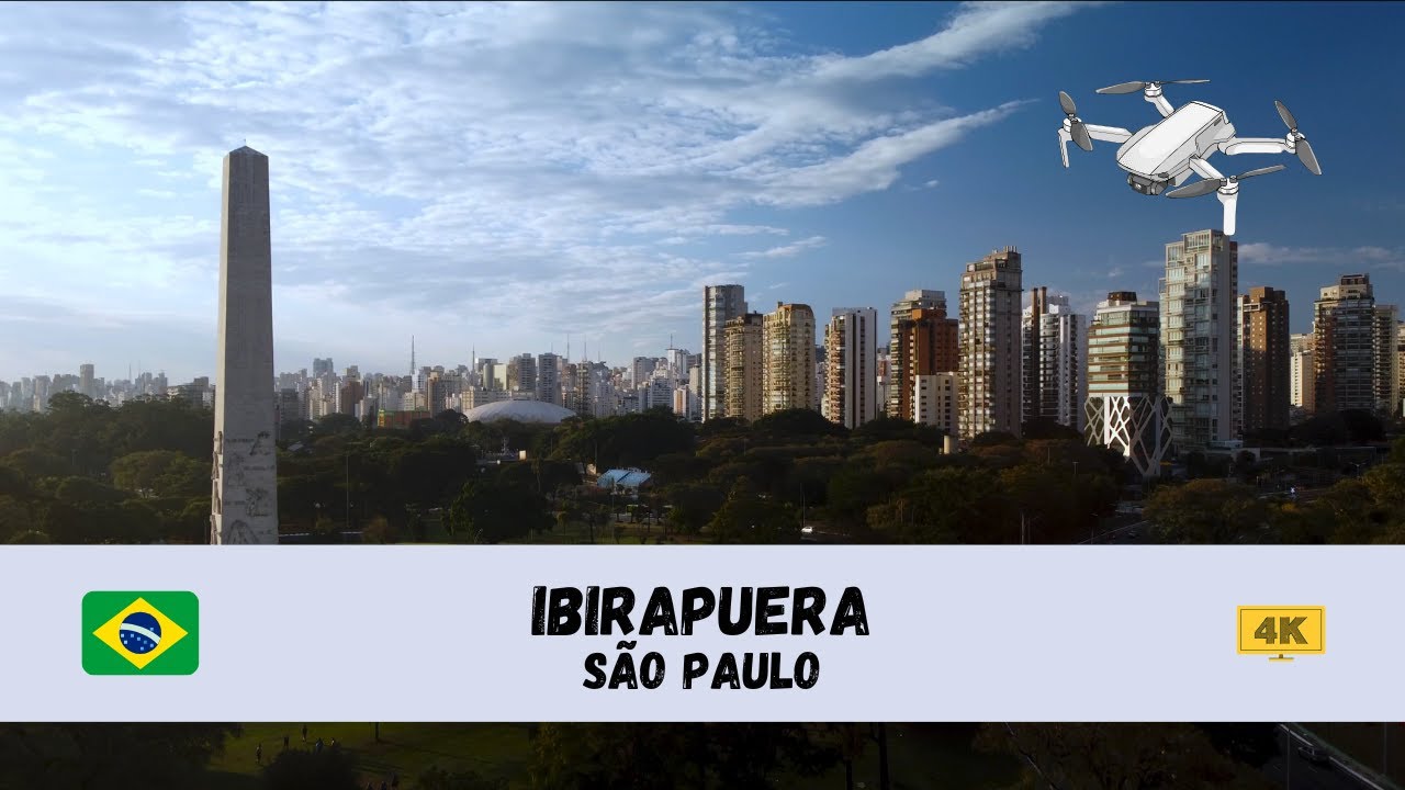 [4K] 🇧🇷 Ibirapuera, São Paulo - by drone 🇧🇷