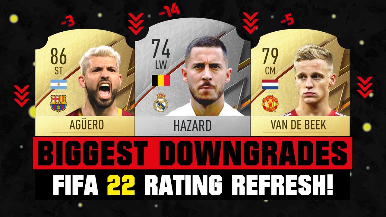 FIFA 22 | BIGGEST RATING DOWNGRADES! 😱🔥 ft. Hazard, Aguero, Van De Beek...