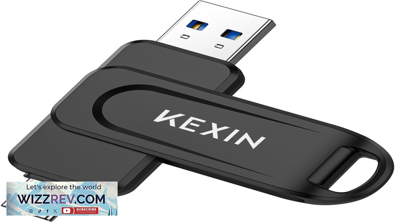 Флеш-накопитель KEXIN 256 ГБ с двумя портами USB-C (USB A и Type-C)