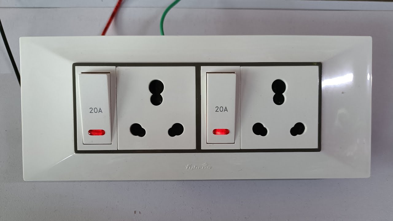 16amp 2 switch 2 socket connection// heavy duty extension board wiring||