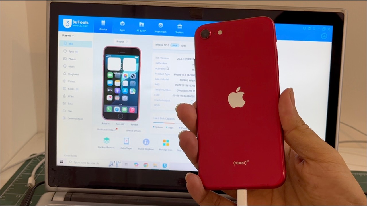 Разблокировка iCloud на iPhone SE 2 с iOS 26.3.1 | Центр разблокировок | Перманентный обход
