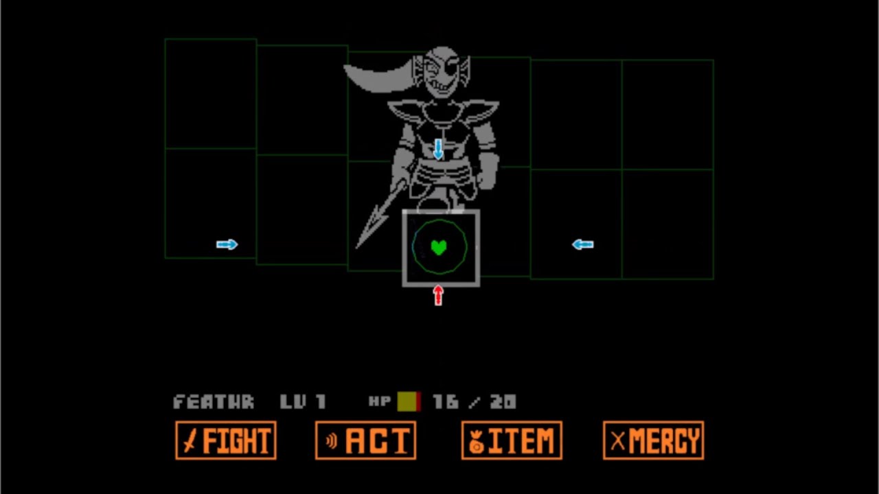 Undyne, but she forgot to give me a spear - Undertale