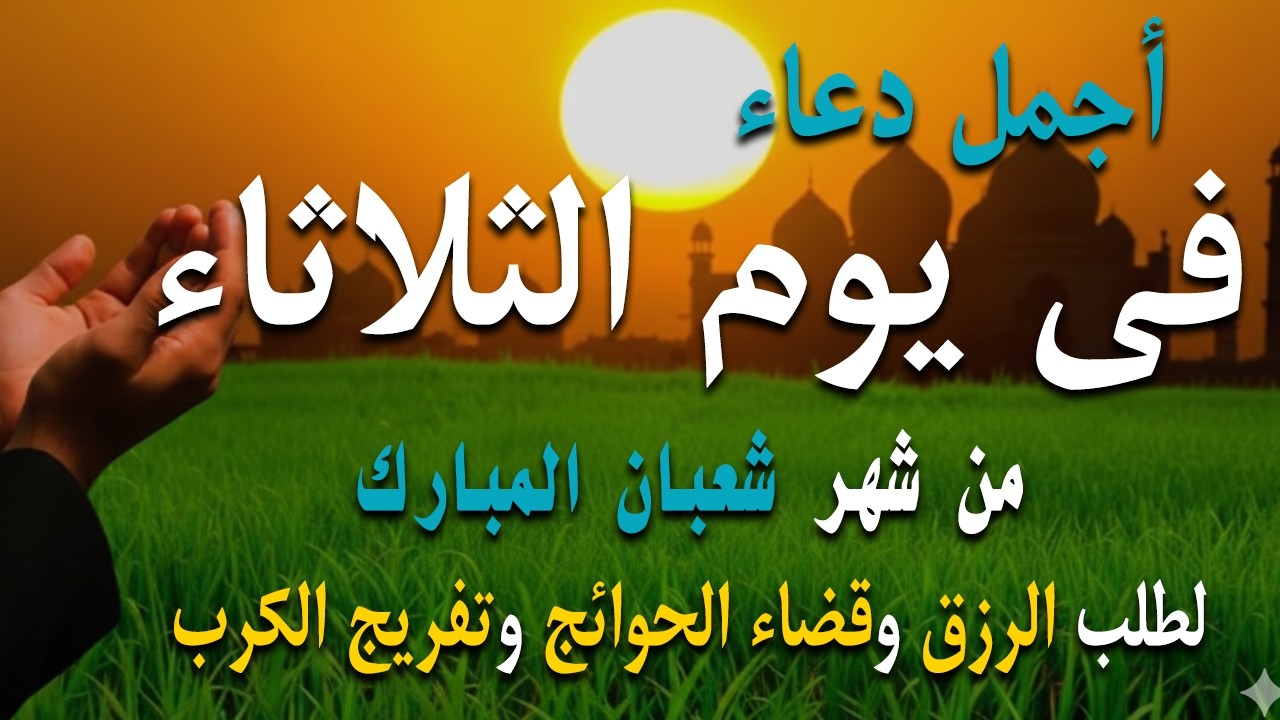 دعاء في يوم الثلاثاء لطلب الرزق وقضاء الدين وتفريج الهم وتيسير الأمور باذن الله🎧😌