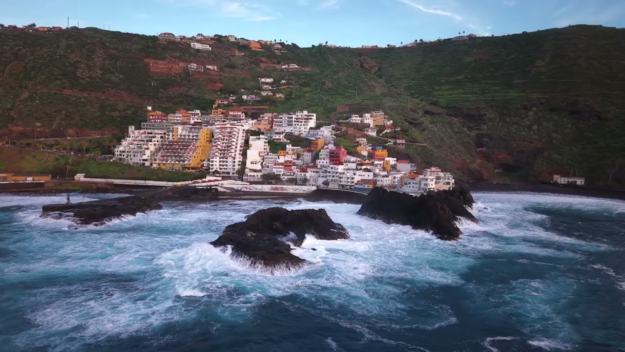El Pris al anochecer, a vista de dron.
