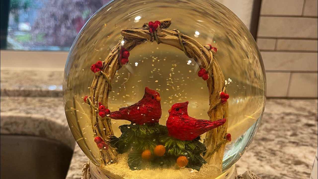 Discolored Snow globe fix, how to change snow globe water