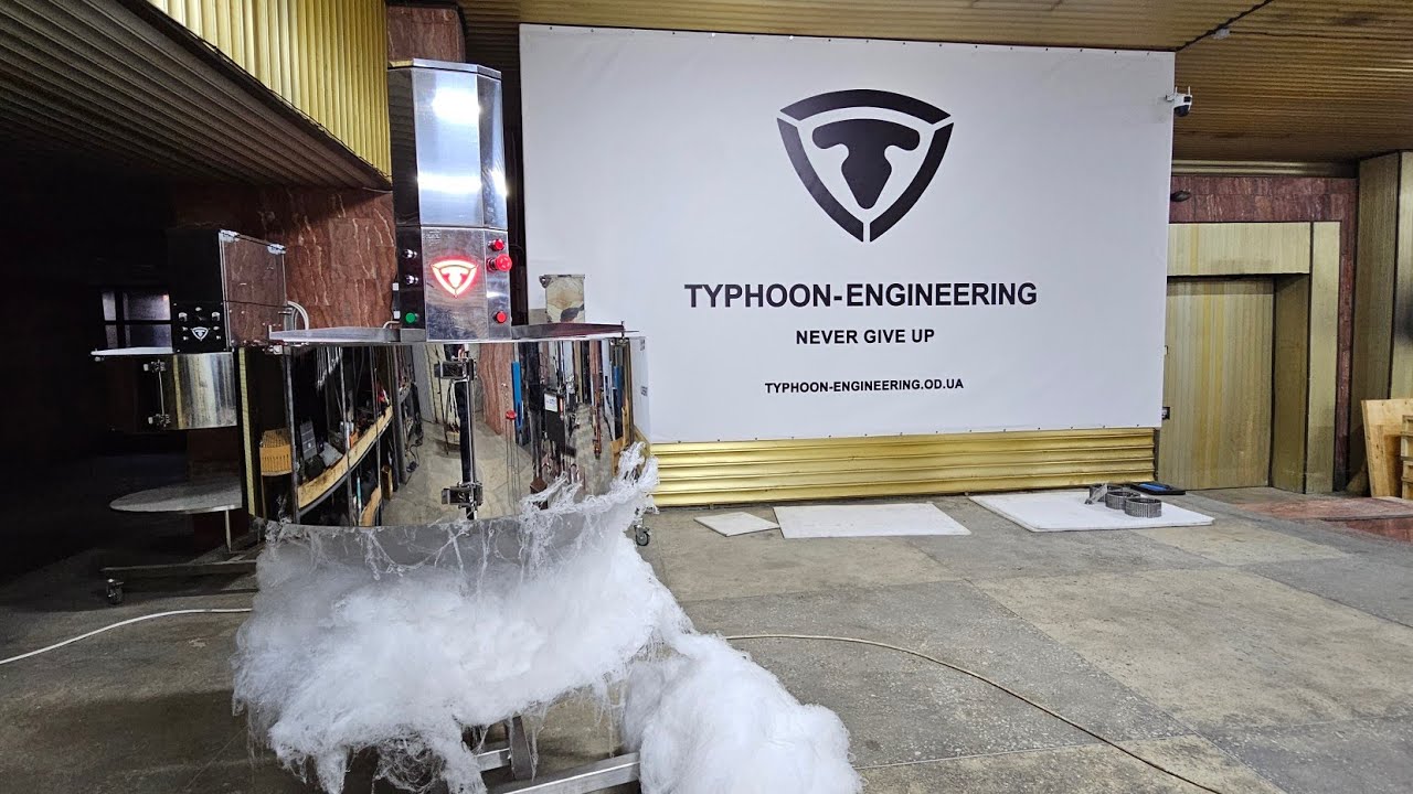 Typhoon Pro Max 40 kg/h cotton candy test for a regular customer from Canada