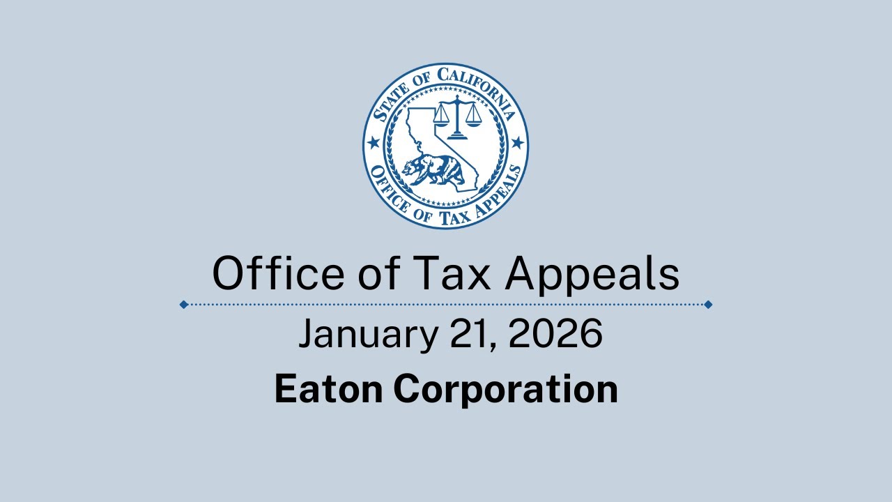 Office of Tax Appeals January 21, 2026