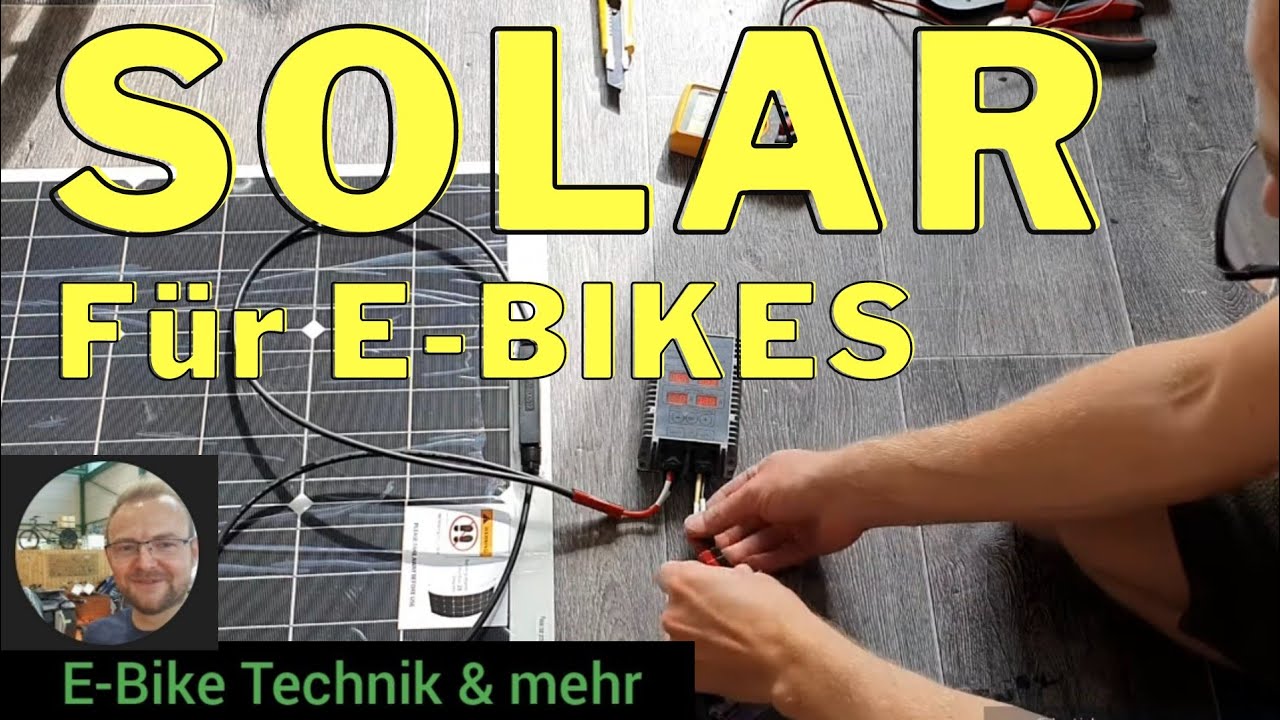 Solarsystem für E-bikes und Fahrrad Wohnwagen anschließen