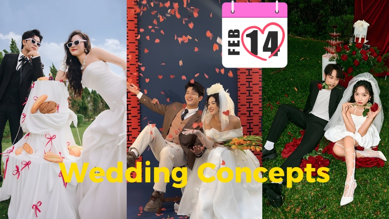 Aesthetic Wedding Photoshoot Concepts | Elegant Bridal Fashion Inspiration