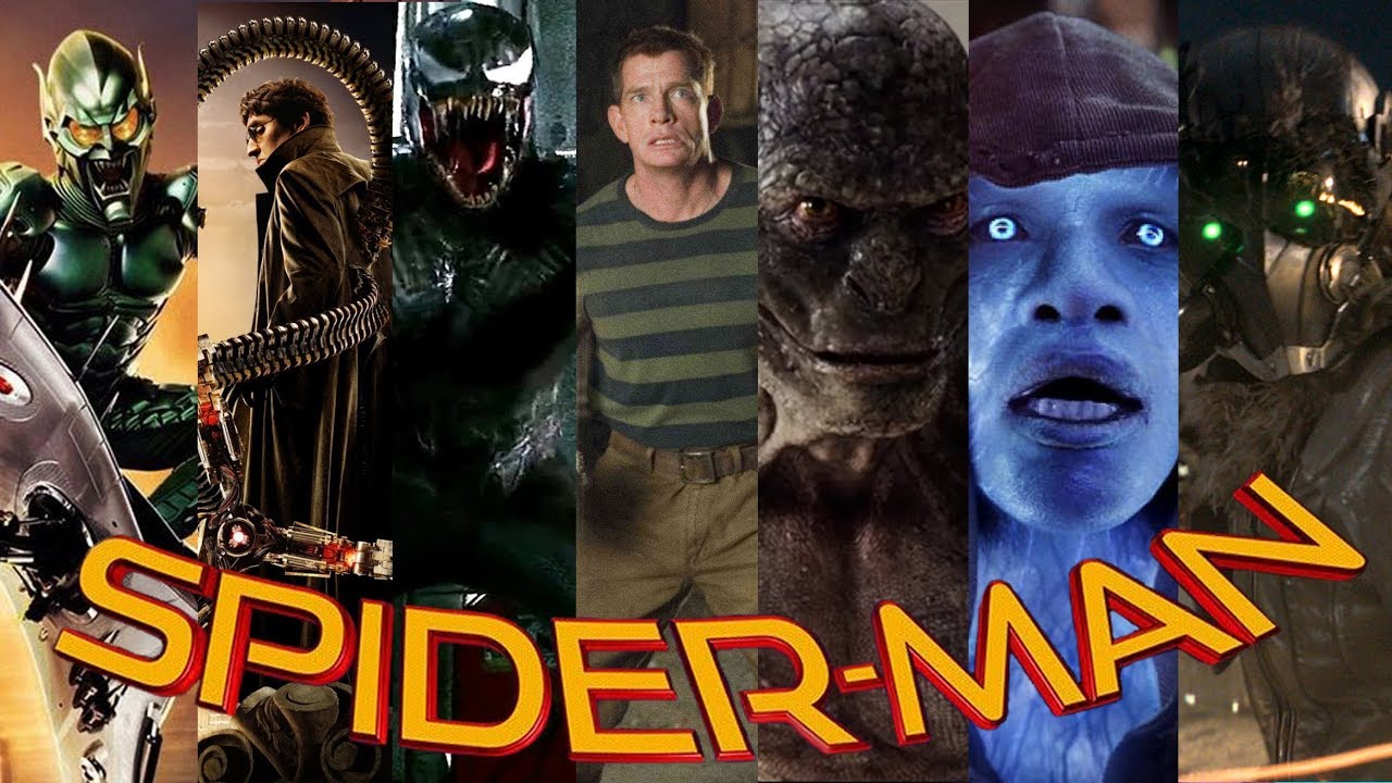 ALL Spiderman Movie Villains (2002 - 2017)