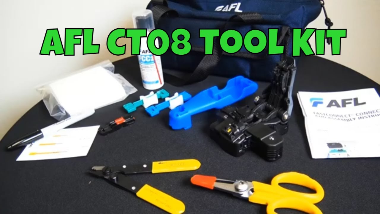 AFL CS010975 FASTConnect Fiber Optic Tool Kit w/ CT08 Cleaver