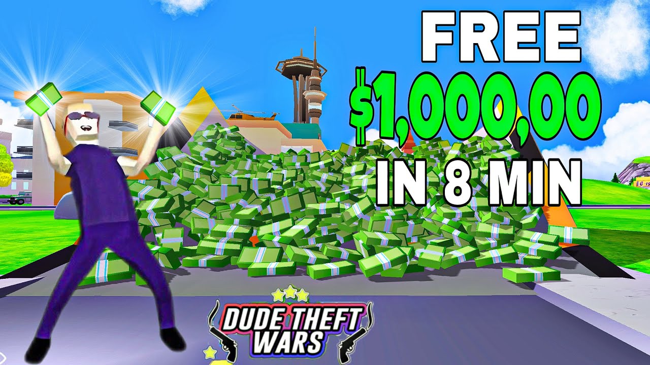 How to get $1,000,000 in  dude theft wars | Dude theft wars money | CHM JALAL