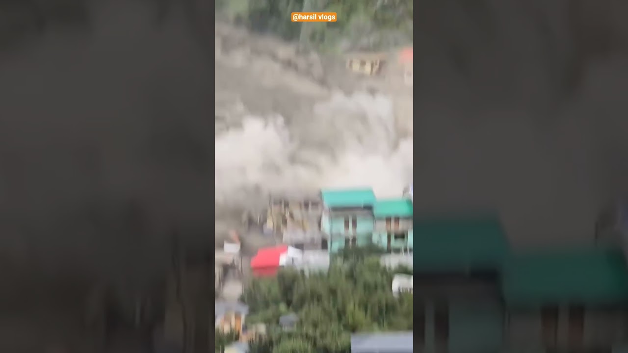 dharali harshil videos | uttarkashi disaster dharali flood cloudburst #dharali #harsil #uttrakhand
