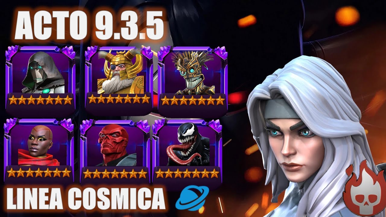 ACTO 9.3.5 EXPLORACION - LINEA COSMICA- BOSS SILVER SABLE - NO RECURSOS - Marvel MCOC