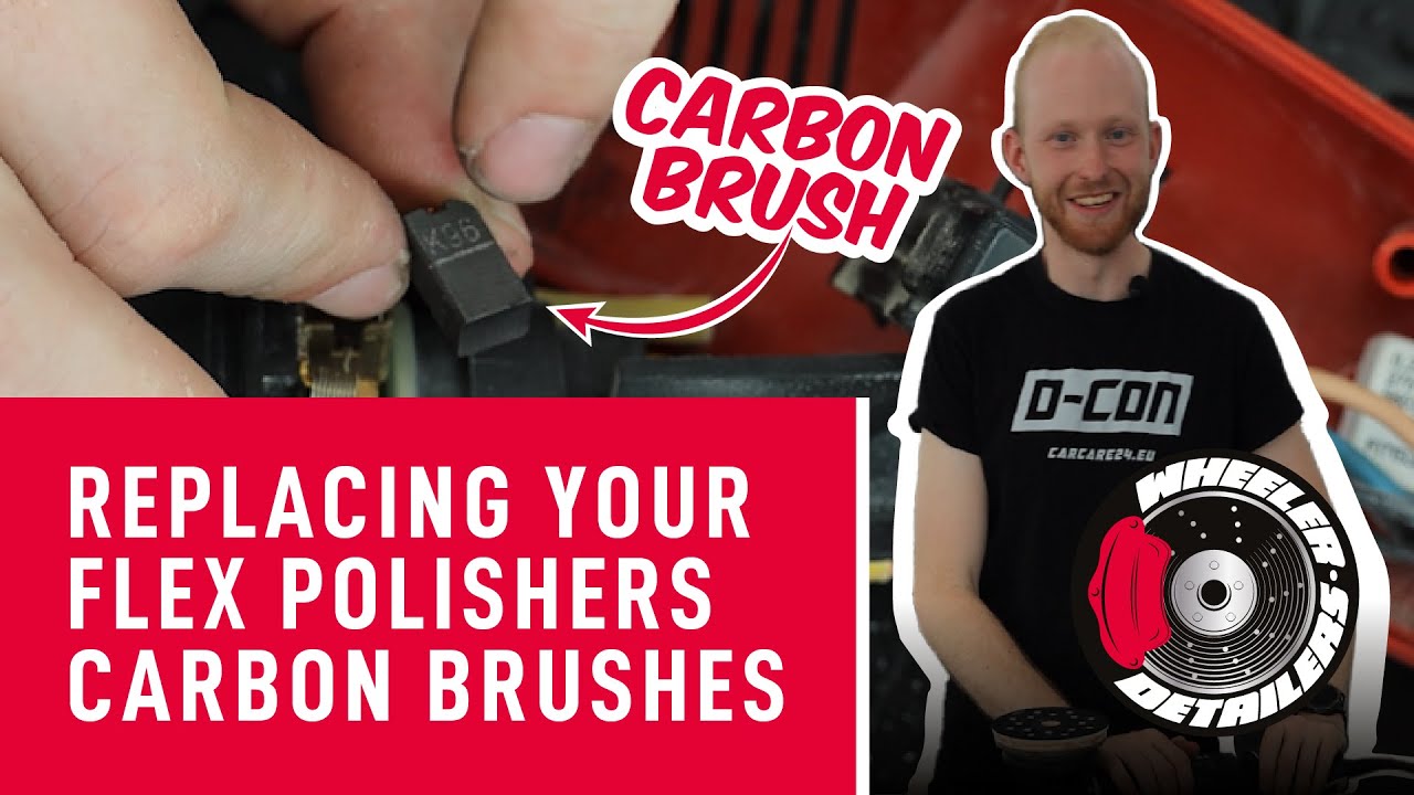 FLEX PE14  2 150 ROTARY POLISHER | CARBON BRUSH REPLACEMENT | 9 SIMPLE STEPS