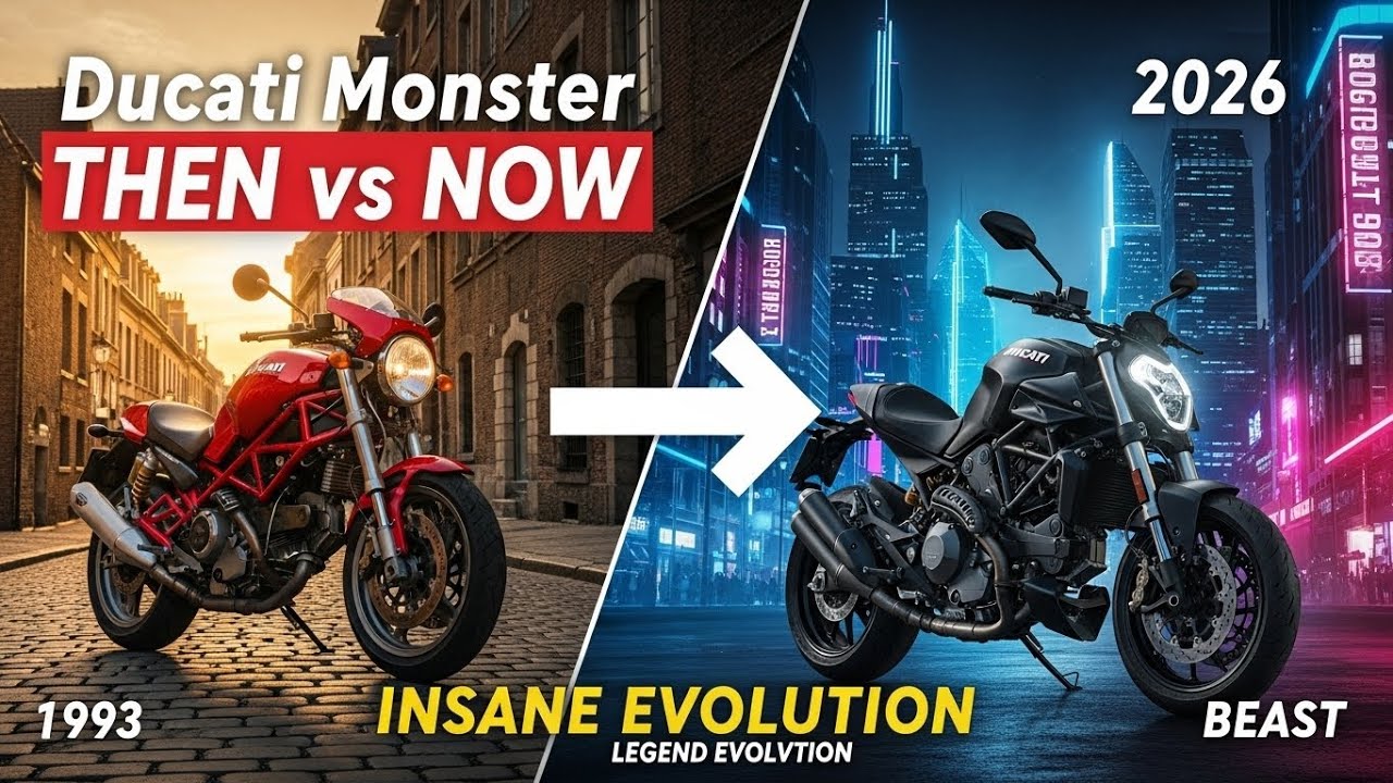 Ducati Monster 1993–2026 Full Evolution | Then vs Now