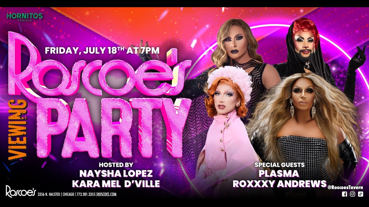 Roxxxy & Plasma - Roscoe's RuPaul's Drag Race All Stars 10 Finale Viewing Party!