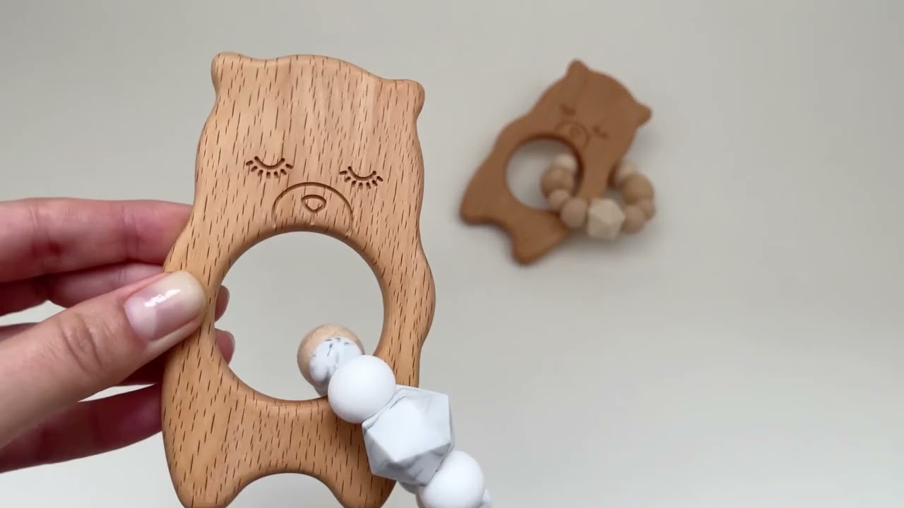Прорезывать погремушка. Мишка TinyBaby