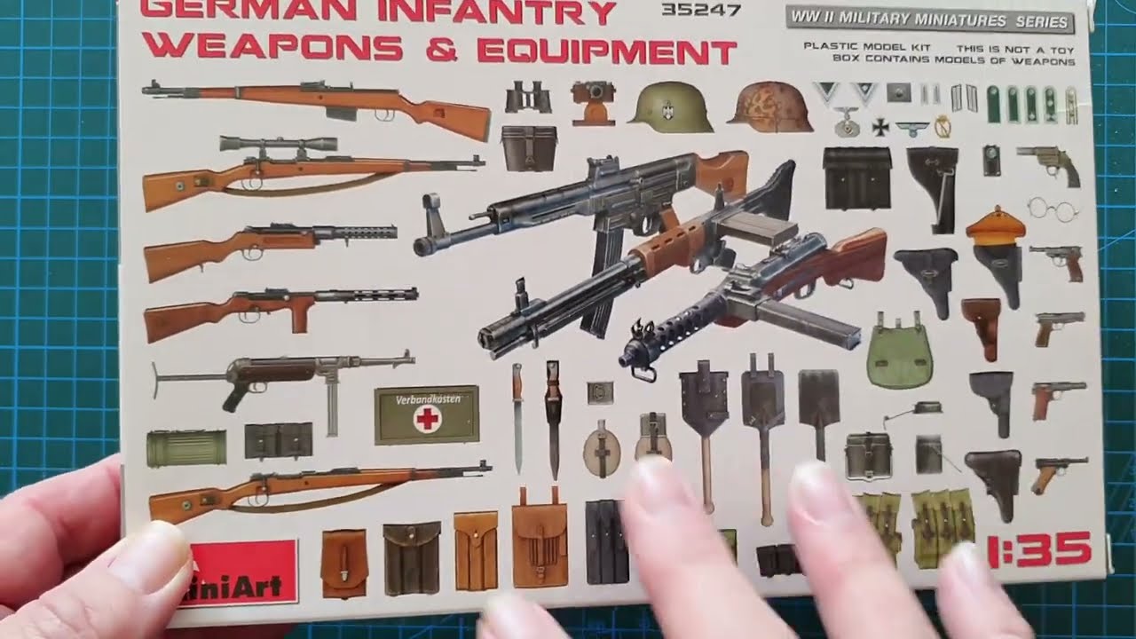 Miniart 1/35 German Infantry Weapons & Equipment - Kit Review