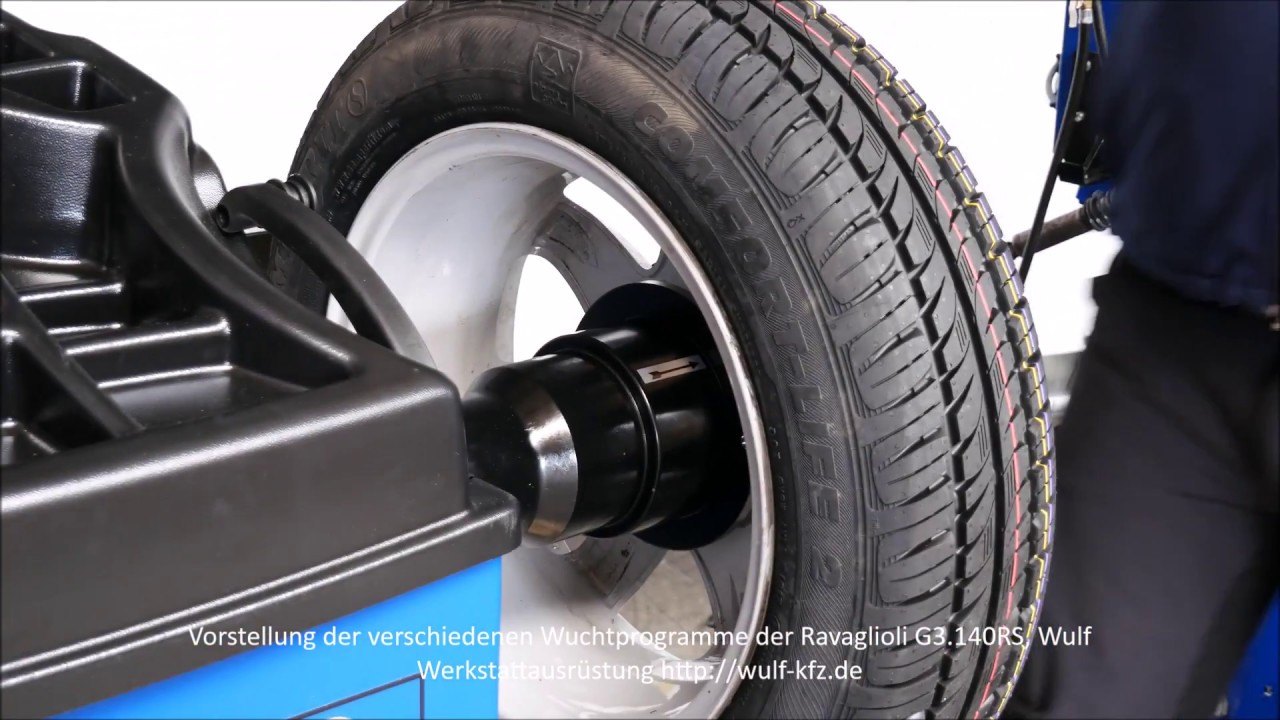 Ravaglioli RAV G3.140RS - Vorstellung Wuchtprogramme Reifenauswuchtmaschine / Reifenauswuchtgerät