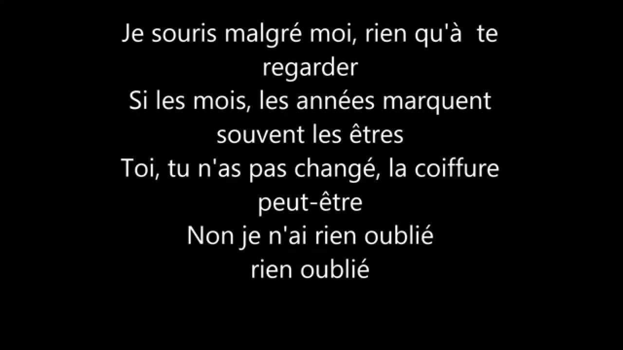 Charles Aznavour - Je n'ai rien oublie Paroles #BestLyricsLive