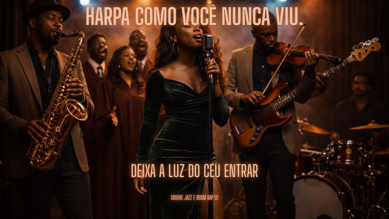 Deixa a Luz do Céu Entrar ✨✝️ | Hino 334 Harpa Cristã | Groove Jazz & Boom Bap Gospel📝