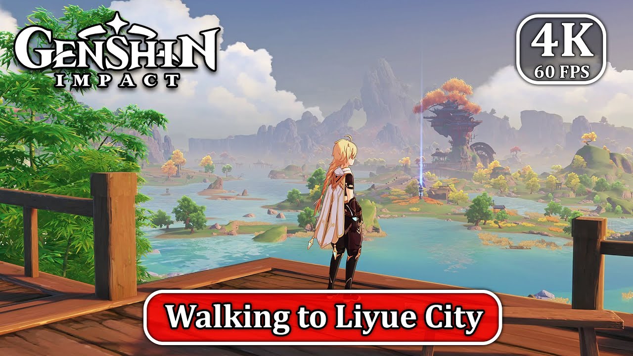 Walking to Liyue from Mondstadt | Genshin Impact | RTX 5060 Ti 16GB | Ultra Max Setting | 4K 60 FPS