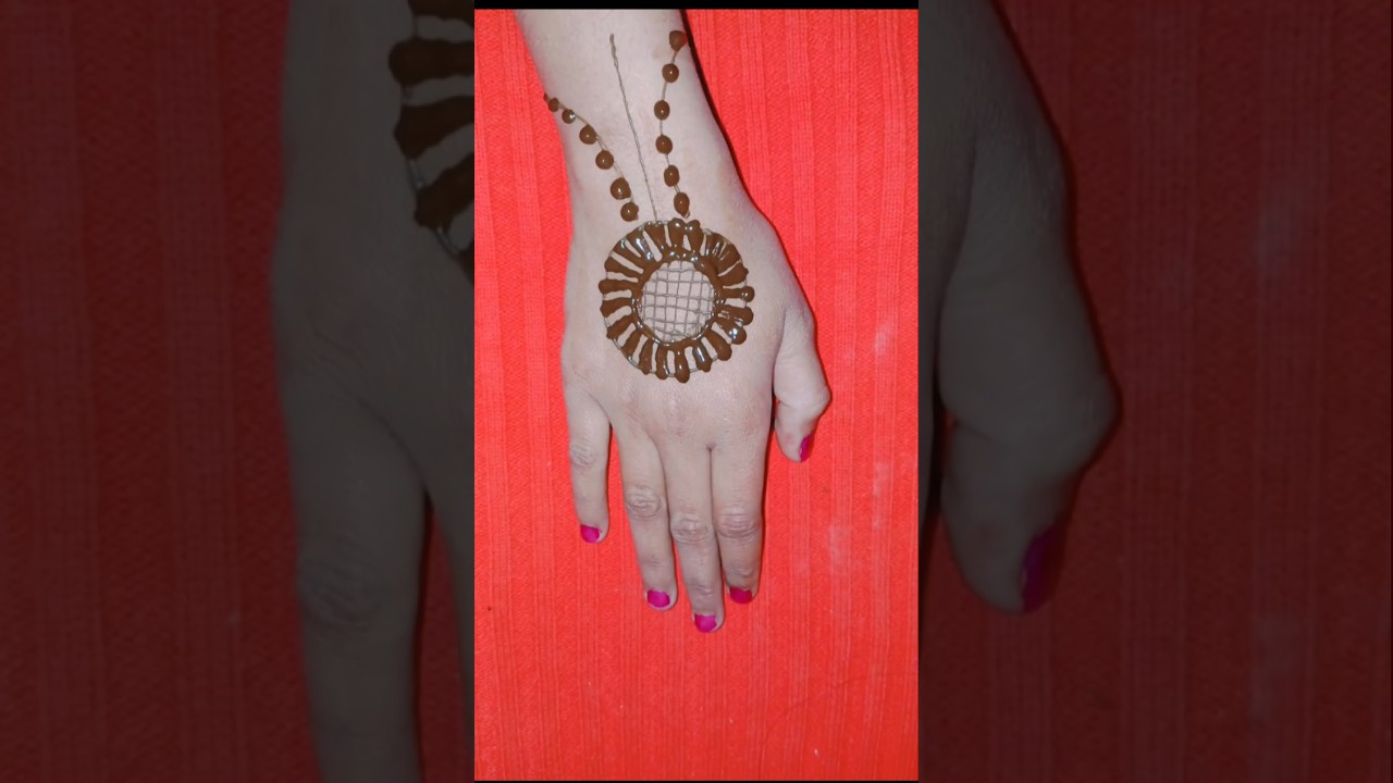easy mehndi design !! वेरी ब्यूटीफुल मेहंदी डिजाइन !!# shortsvideo# viral # treding