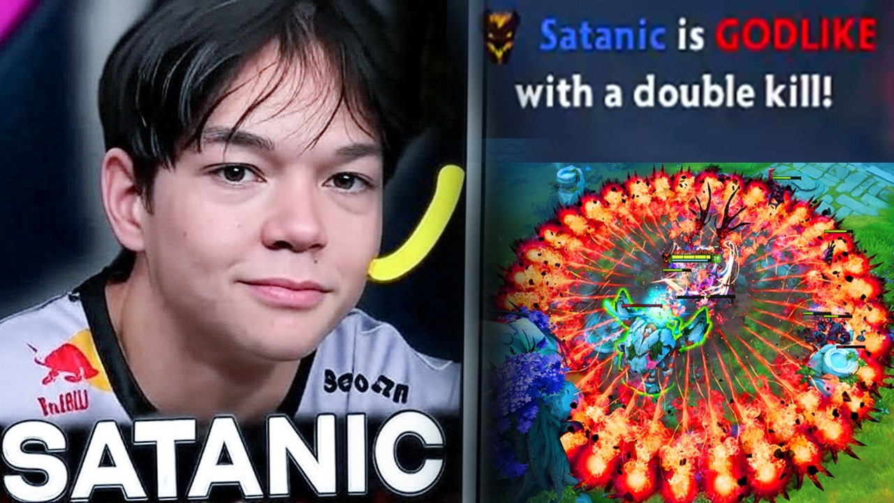 Satanic Shadow Fiend Goes GODLIKE vs Team Falcons! 🔥