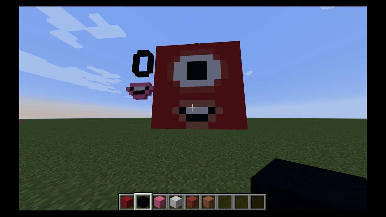 Build Numberblock 1 in Minecraft
