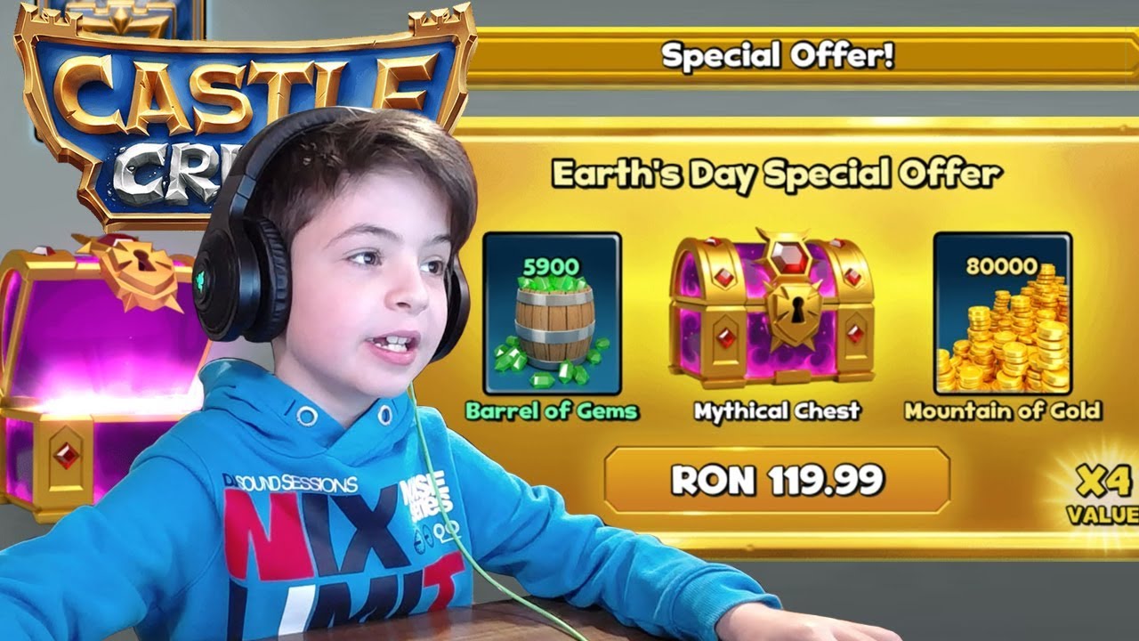 5900 GEMS + MYTHICAL CHEST OPENING - Castle Crush