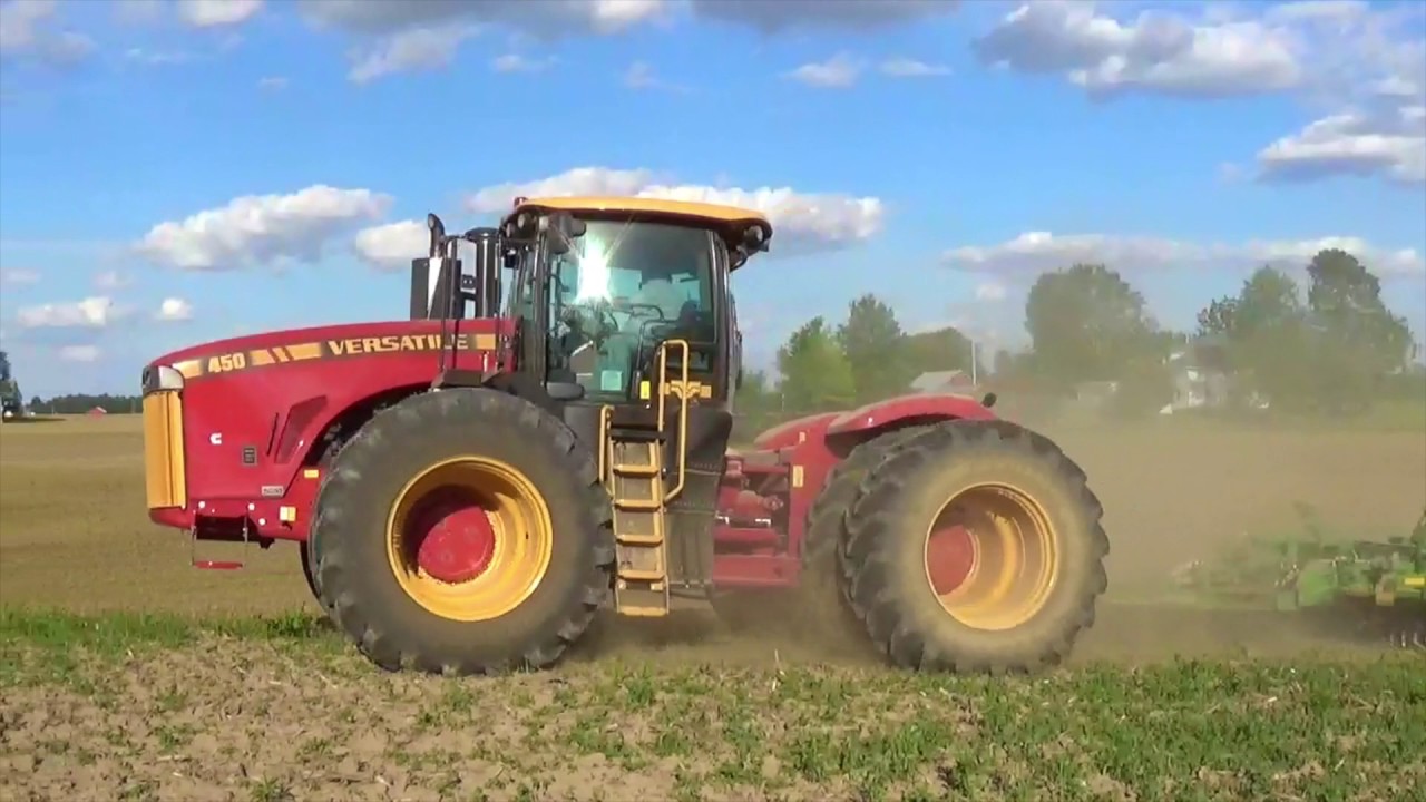 New Versatile 450 Tractor pulling a Great Plains Turbo Max