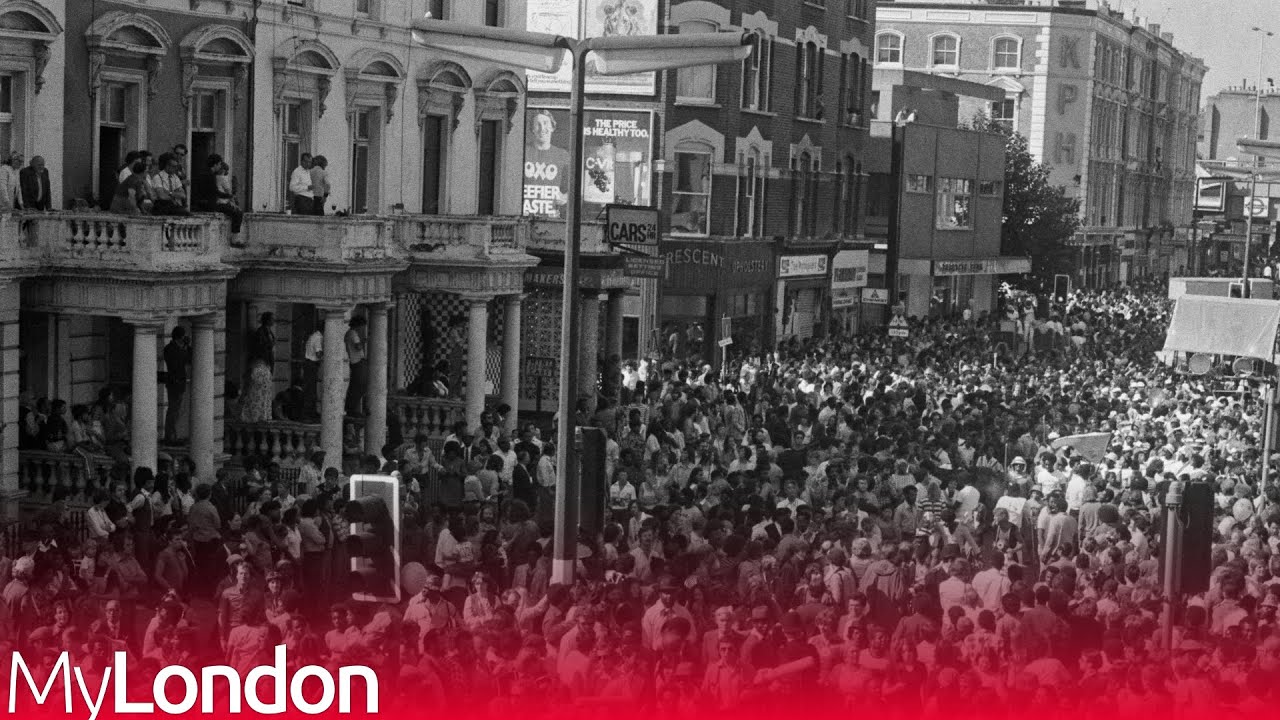 Vibrant footage shows Notting Hill Carnival in the 1970s