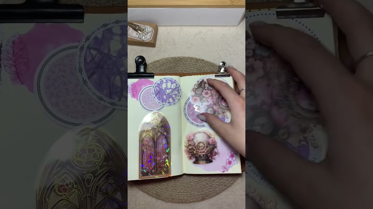 ASMR 💗My journal #творчество #stickers #journaling #asmr #diy #creativejournal #top