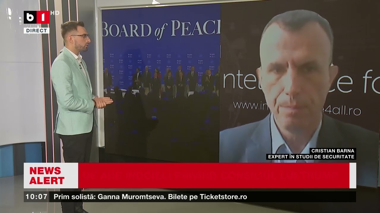 CRISTIAN BARNA, EXPERT ÎN STUDII DE SECURITATE, DESPRE DEICIZIA ROMÂNIEI PRIVIND CONSILIUL DE PACE