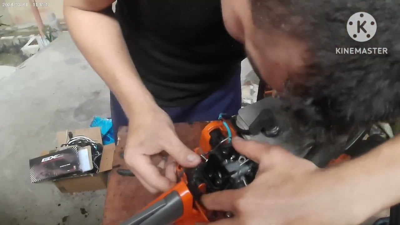 Revisión bomba de aceite, bobina , carburador Husqvarna 135 x torq