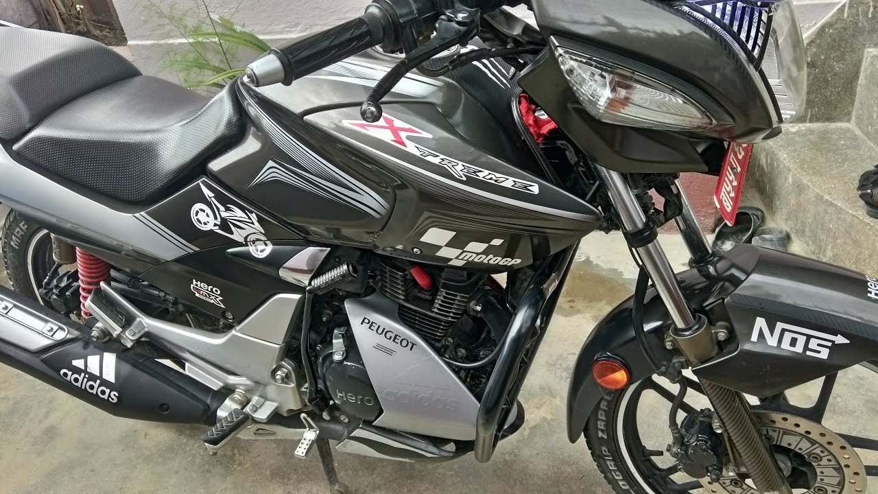 Engine cover and amazing graphics with dual tone on Hero Xtreme