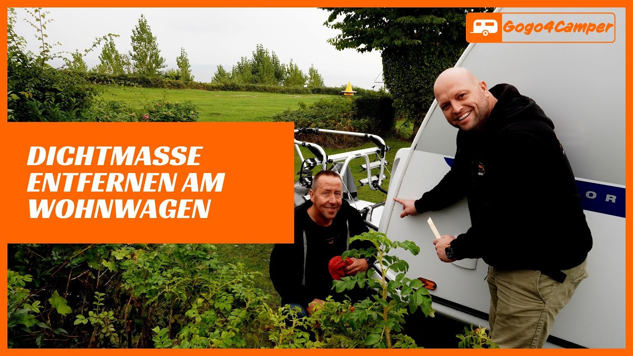 Dichtmasse am Wohnwagen / Wohnmobil entfernen - So geht’s [Darum quillt die Dichtmasse heraus]