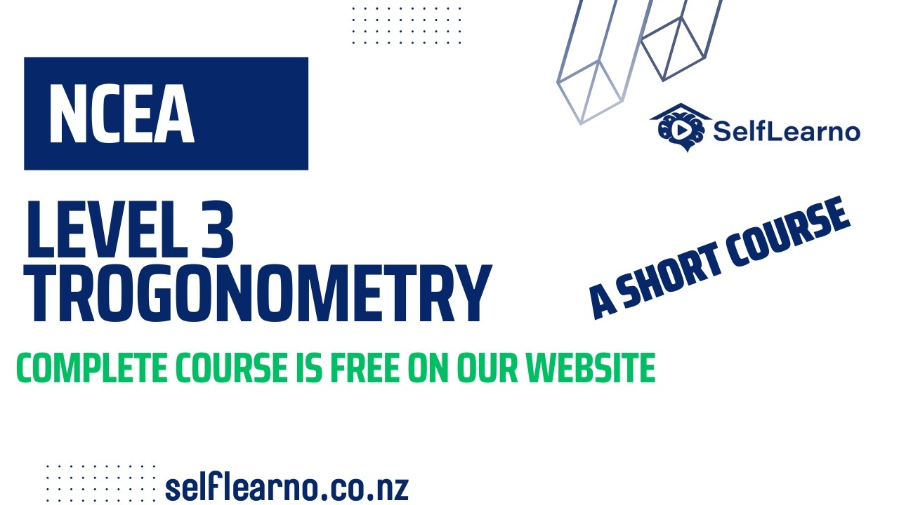 NCEA LEVEL 3 | AS91575 | Part 2 | Apply Trigonometric Methods in Solving Problems