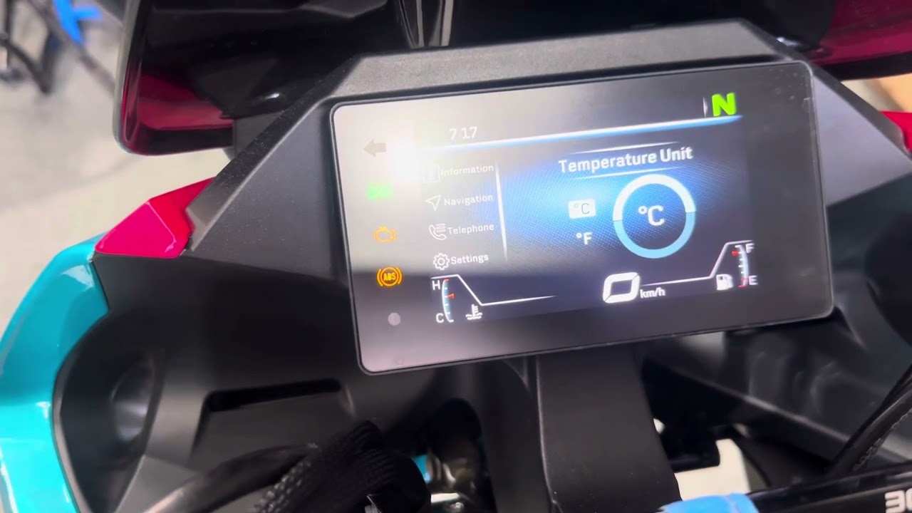 CFMOTO 300SR 2022 dash tech menu settings walk through