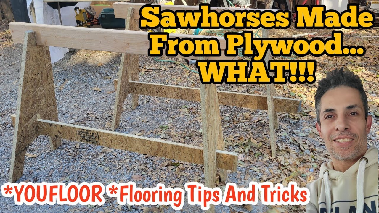 Building Portable Sawhorses Out Of Plywood