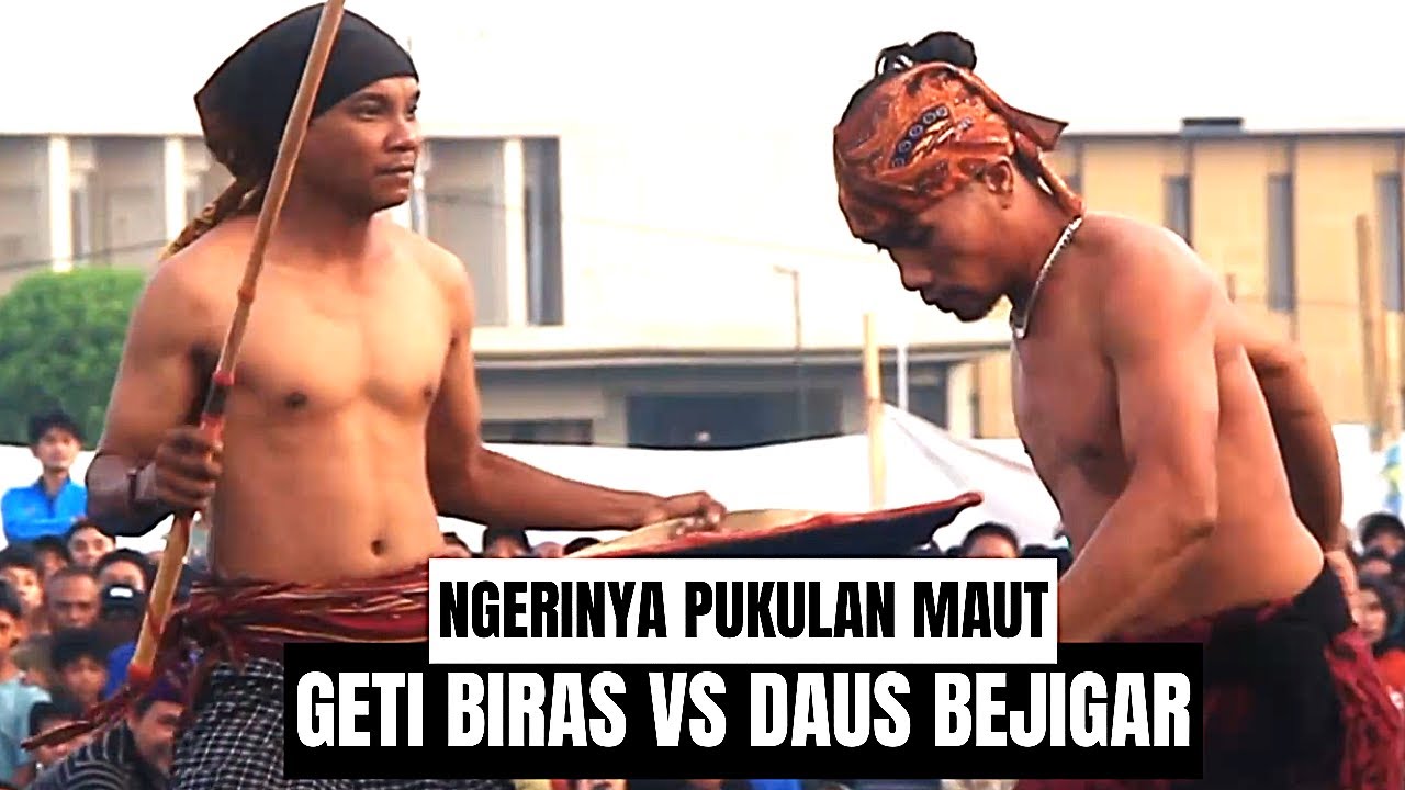 NGERI! GETI BIRAS VS DAUS BEJIGAR | PERESEAN TAMAN KOTA MATARAM