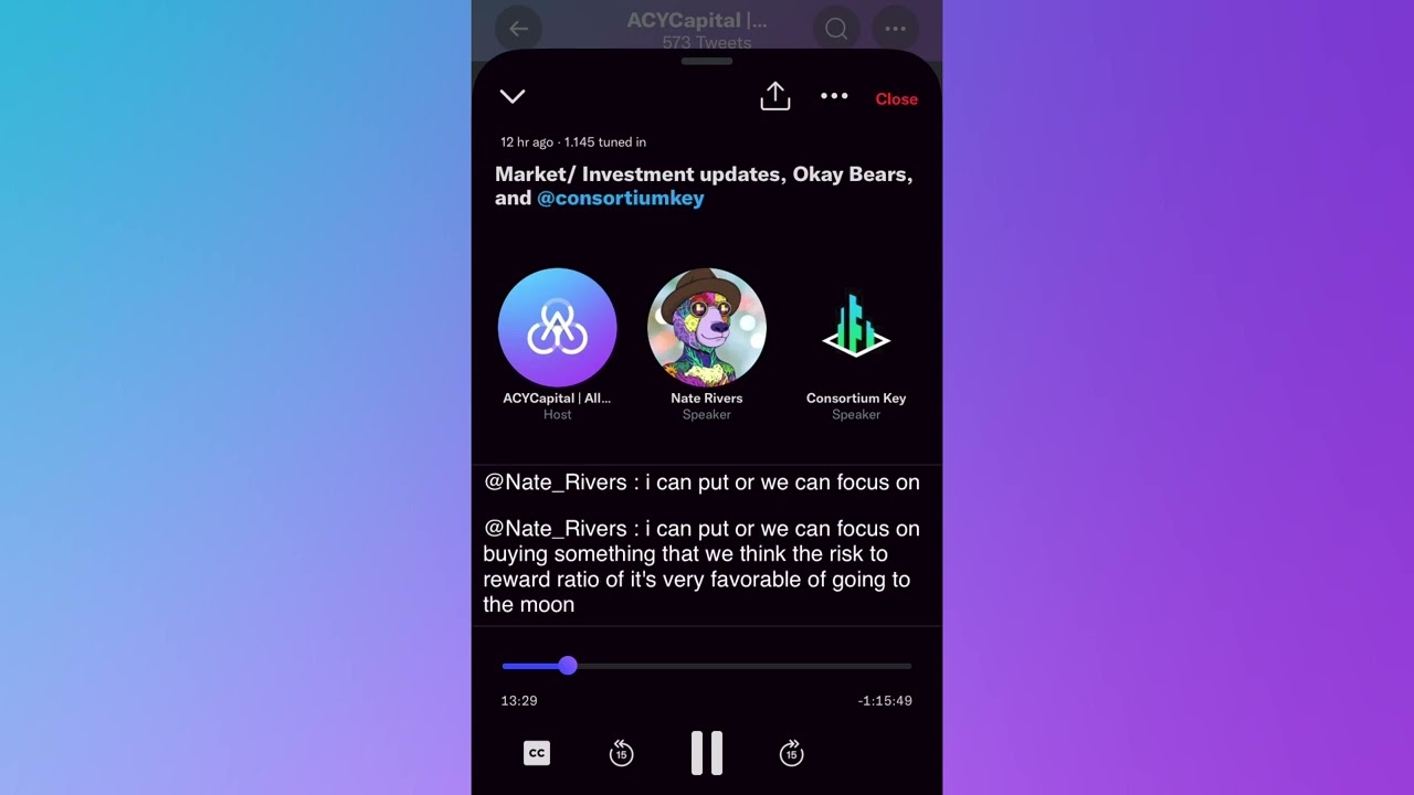ACYC Spaces #28 | Okay Bears, Investment Updates & Consortium Key Review