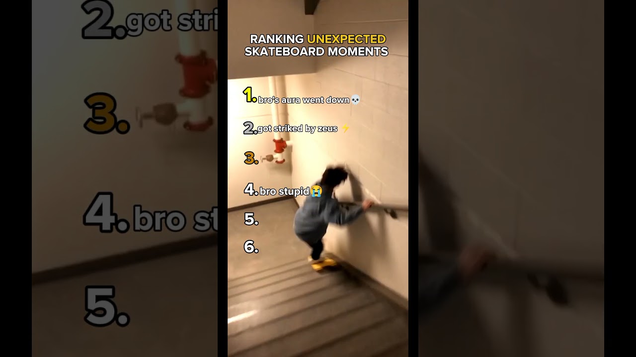 Ranking The Unexpected Skateboard Moments